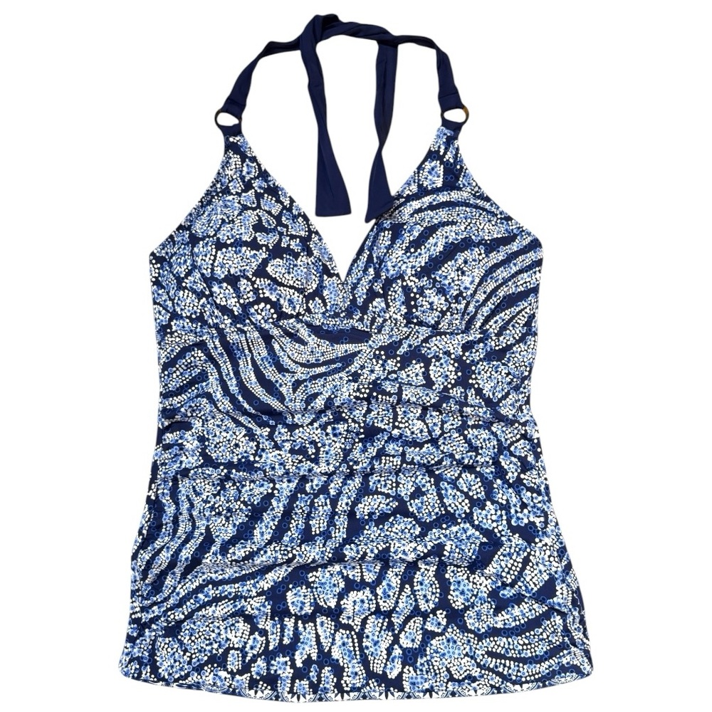 Tommy Bahama Playa Brava Reversible Ring Front Halter Tankini - Picture 5 of 16